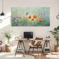 Colorful Floral Modern Poppies Wall Art Canvas Office Home Room Framed 120x60cm