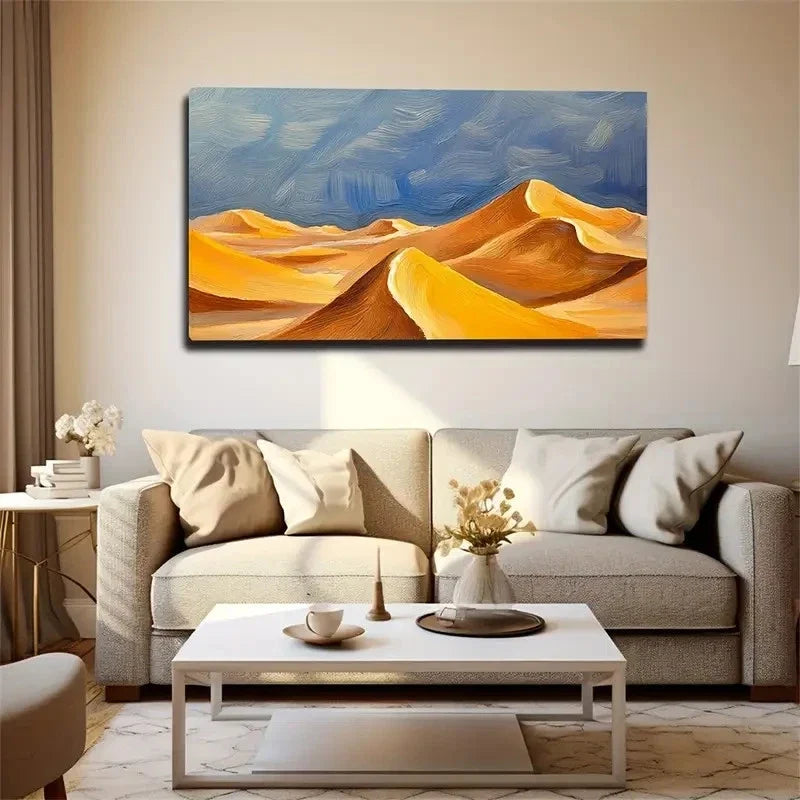 Layered Desert And Sky Wall Art Canvas Office Home Room Framed 120x60cm
