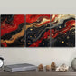 3pcss Black And Red Ink Abstract Wall Art Set Canvas Framed 40x60cm - High Quality Print 100% Australian Made Wall Canvas Ready to Hang