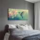 Hummingbird & Pink Flowers Wall Art Canvas Office Home Room Framed 120x60cm