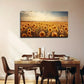 Endless Sunflower Sunrise Wall Art Canvas Office Home Room Framed 80x45cm