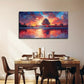 Ancient Building At Sunset Wall Art Canvas Office Home Room Framed 120x60cm