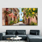 Lemon Tree Mediterranean Street Wall Art Canvas Office Home Room Framed 120x60cm