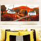 3pcs Colorful Autumn Sun House Perfect Wall Art Set Canvas Framed 40x60cm - High Quality Print 100% Australian Made Wall Canvas Ready to Hang