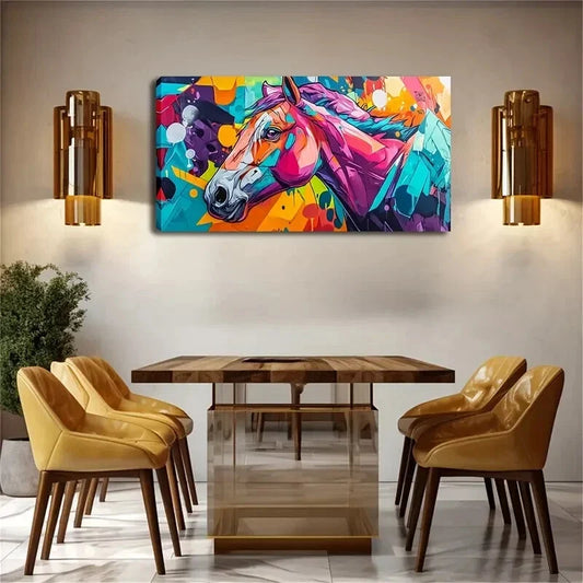 Combining Geometric Shapes Wall Art Canvas Office Home Room Framed 120x60cm