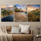 3pcs Hawaii Maui Beaches Oahu And Kauai Wall Art Set Canvas Framed 40x60cm - High Quality Print 100% Australian Made Wall Canvas Ready to Hang