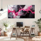 Abstract Geometric Splatter Wall Art Canvas Office Home Room Framed 120x60cm
