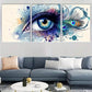 3pcs Vibrant Abstract Eye & Peacock Feather   Wall Art Set Canvas Framed 40x60cm - High Quality Print 100% Australian Made Wall Canvas Ready to Hang