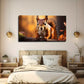 Charming Squirrel Wall Art Canvas Office Home Room Framed 80x45cm