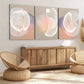 3pcs Modern Abstract Art Modern White Purple Wall Art Set Canvas Framed 40x60cm - High Quality Print 100% Australian Made Wall Canvas Ready to Hang