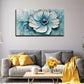 Thick Brushstroke Flower Wall Art canvas office home room framed 120x60cm