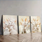 3pcs White Rabbits Canvas Adorable Animals  Wall Art Set Canvas Framed 40x60cm - High Quality Print 100% Australian Made Wall Canvas Ready to Hang