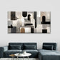 Neutral Geometric Arches & Line Wall Art Canvas Office Home Room Framed 80x45cm