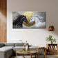Horses Before the Golden Sun Wall Art Canvas Office Home Room Framed 80x45cm