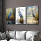 3pcs Blue Heron Wetlands & Beach Scene Wall Art Set Canvas Framed 40x60cm - High Quality Print 100% Australian Made Wall Canvas Ready to Hang