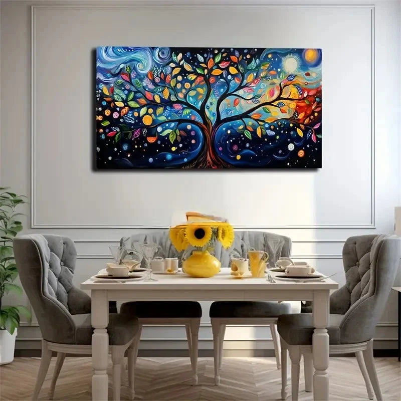 Bright Radiant Sun Suitable Wall Art Canvas Office Home Room Framed 120x60cm