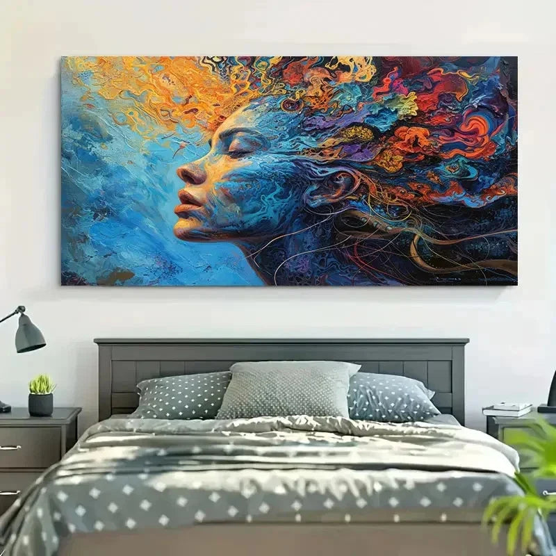 Individualistic Portrait Scale Wall Art Canvas Office Home Room Framed 120x60cm