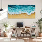 Seascape Nature Beauty Colorful Wall Art Canvas Office Home Room Framed 80x45cm