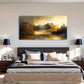 Misty Mountain Autumn Scenery Wall Art Canvas Office Home Room Framed 120x60cm