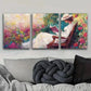 3pcs Elegant Woman Reading Beauty Nature Perfect Wall Art Set Canvas Framed 40x60cm - High Quality Print 100% Australian Made Wall Canvas Ready to Hang