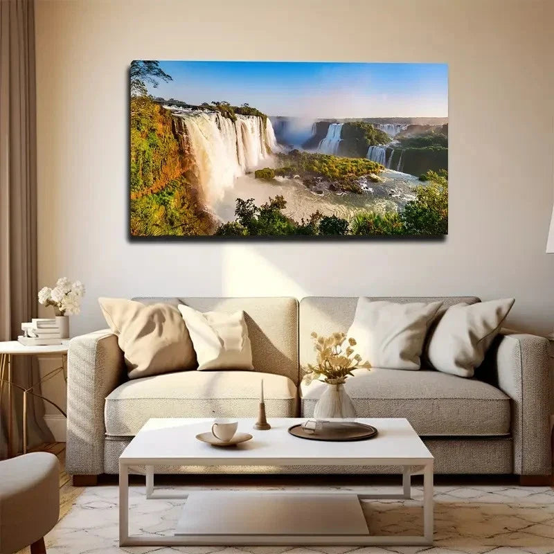 Lush Greenery Wall Art Canvas Office Home Room Framed 120x60cm