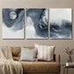 3pcs Abstract Watercolor Moon Style Wall Art Set Canvas Framed 40x60cm - High Quality Print 100% Australian Made Wall Canvas Ready to Hang