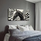 Abstract Horse Geometric Wall Art Canvas Office Home Room Framed 120x60cm
