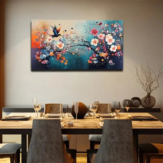 Few Butterflies Flying Between Wall Art Canvas Office Home Room Framed 120x60cm
