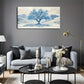 Snowy Mountain Majestic Tree Wall Art Canvas Office Home Room Framed 120x60cm