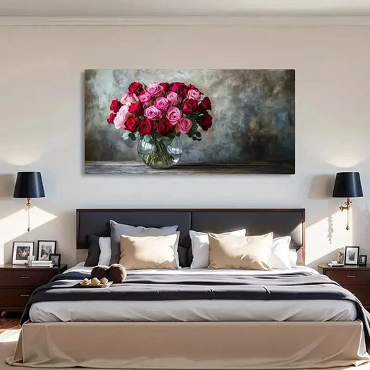 Gerbera Daisies Floral Décor Wall Art Canvas Office Home Room Framed 120x60cm