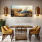 Smoke Rising From Above Wall Art Canvas Office Home Room Framed 120x60cm