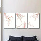 3pcs Vibrant Sakura Watercolor Branches Wall Art Set Canvas Framed 40x60cm - High Quality Print 100% Australian Made Wall Canvas Ready to Hang