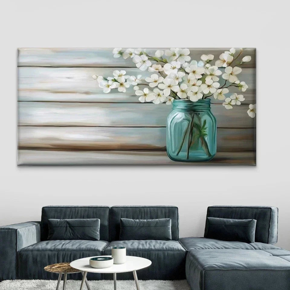 Japanese-Cherry Blossom Wall Art Canvas Office Home Room Framed 120x60cm