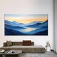 Abstract Mountain Scenery Wall Art Canvas Office Home Room Framed 80x45cm