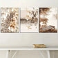 3pcs Natural Leaf Deep Autumn Landscape Wall Art Set Canvas Framed 40x60cm - High Quality Print 100% Australian Made Wall Canvas Ready to Hang