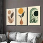 3pcs Modern Abstract Boho Vase Style Wall Art Set Canvas Framed 40x60cm - High Quality Print 100% Australian Made Wall Canvas Ready to Hang