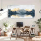 Serene Mountain Reflection Wall Art Canvas Office Home Room Framed 120x60cm