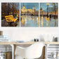 3pcs  Moscow evening Streetscape Wrapped Wall Art Set Canvas Framed 40x60cm - High Quality Print 100% Australian Made Wall Canvas Ready to Hang
