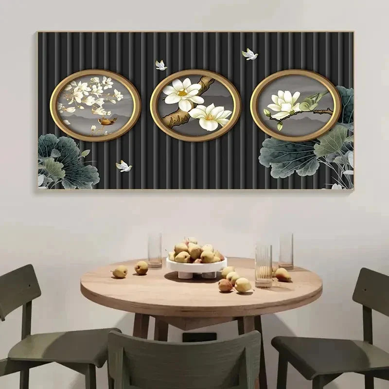 Decoration Realistic Nordic Wall Art Canvas Office Home Room Framed 120x60cm