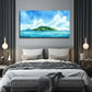 Sea Island Suitable Nature Wall Art Canvas Office Home Room Framed 80x45cm