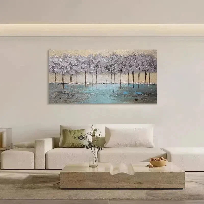 Vintage Forest Landscape Wall Art Canvas Office Home Room Framed 120x60cm