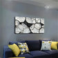 Dry Ground Irregular Cracks Wall Art Canvas Office Home Room Framed 80x45cm
