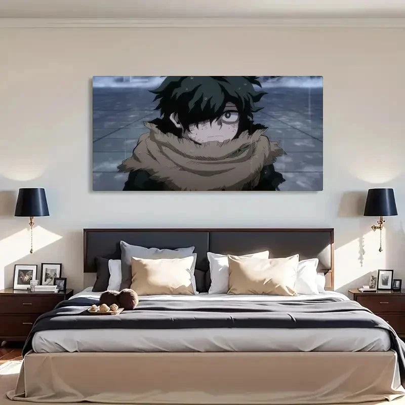 Anime Character Modern Decor Wall Art Canvas Office Home Room Framed 80x45cm