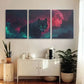 3pcs Majestic Wolf with Glowing Green Eyes Wall Art Set Canvas Framed 40x60cm - High Quality Print 100% Australian Made Wall Canvas Ready to Hang