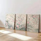3pcs Sage Green Chinoiserie Art Rose Florals Wall Art Set Canvas Framed 40x60cm - High Quality Print 100% Australian Made Wall Canvas Ready to Hang