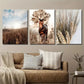 3pcs Brown Horse Western Bohemian Decor Wall Art Set Canvas Framed 40x60cm - High Quality Print 100% Australian Made Wall Canvas Ready to Hang