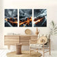 3pcs Creative Elegant Sports Car at Night Wall Art Set Canvas Framed 40x60cm - High Quality Print 100% Australian Made Wall Canvas Ready to Hang
