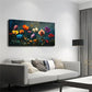 Smudged Background Effect Wall Art Canvas Office Home Room Framed 120x60cm
