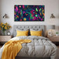 Vibrant Colorful Patterns Decor Wall Art Canvas Office Home Room Framed 80x45cm