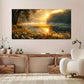 Sunrise Scene Golden Hues wall canvas office home room framed 120x60cm